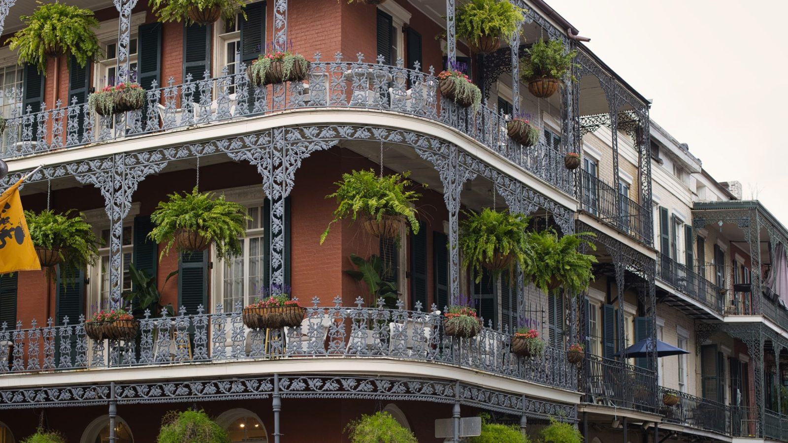 Wrought Iron Front + Metal Sides